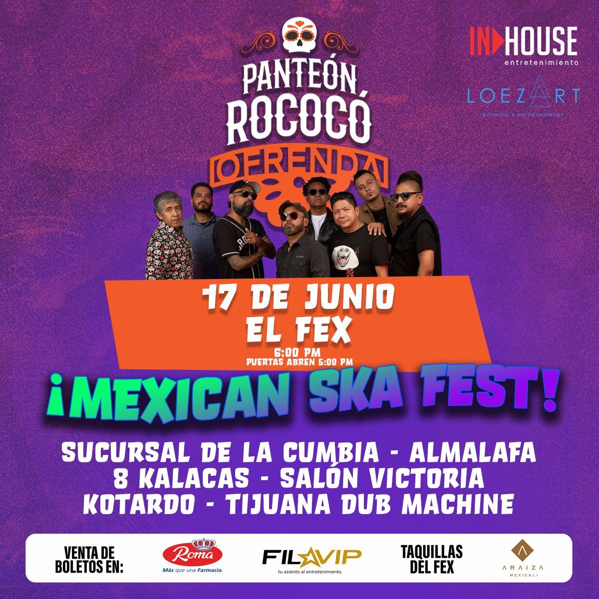 Mexican Ska Fest con Panteón Rococó, Sucursal de...