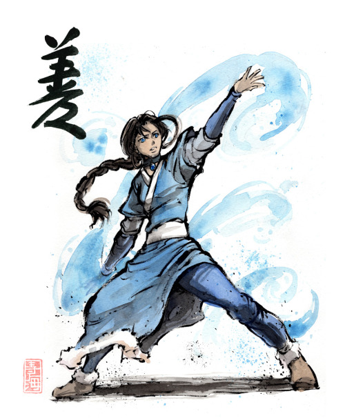 texasuberalles:Toph with sumi and watercolor adult photos