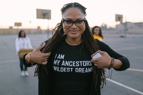 fuckyeahwomenfilmdirectors:Ava DuVernay on set during the first week of shooting for A Wrinkle in Ti