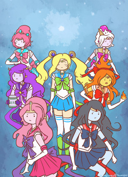 Survivorofsheikah:  Smydugan:  Mahlibombing:  Sailor Adventure Time Created By Gurglings