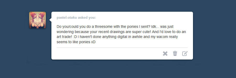 http://pastel-otaku.tumblr.com/ Her three OC&rsquo;s.