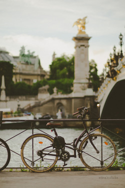ninasclicks:  The bicycle by the bridge