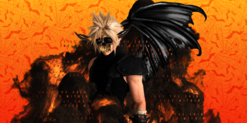 astoryofalove: a spooky collection of headers and icons for cloud &amp; aerith (1/?)