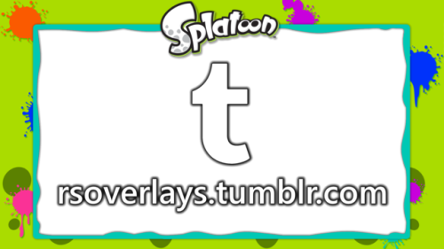 LiveStream Overlays Created For Splatoon.