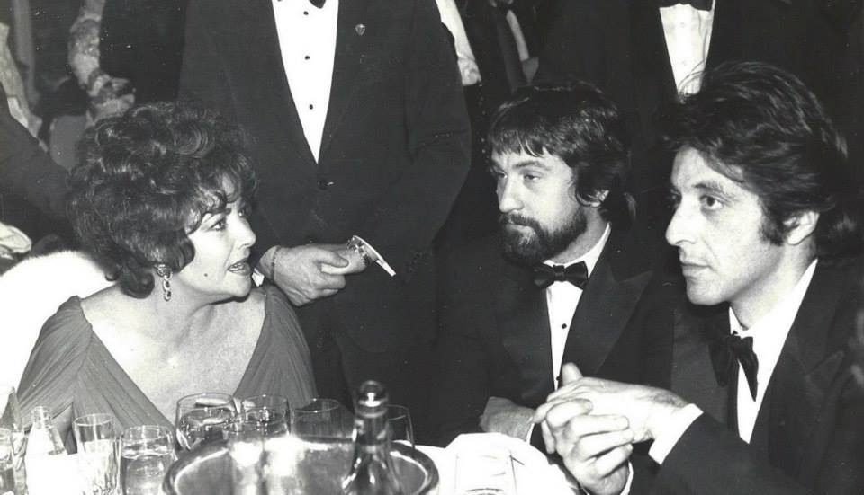 timelessmegastar:  Elizabeth Taylor, Robert De Niro and Al Pacino - together!!! That’s