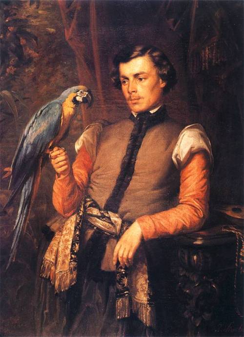 Jozef Simmler (1823 - 1868), Szlachcic z papuga (1859)