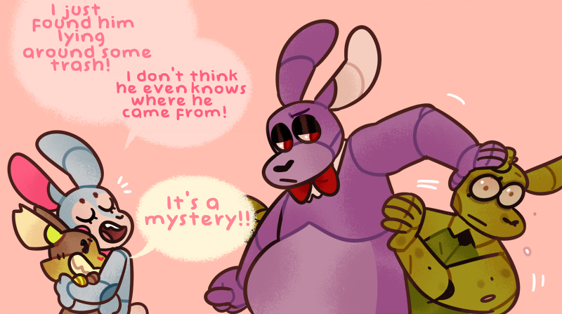 fazbear-and-friends:  PART 1 || PART 2Springtrap identity crisis