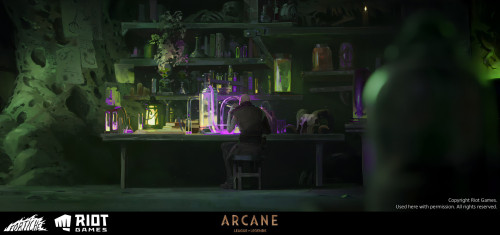 art-of-arcane:  ARCANE | Singed’s Lab 3D Environment | Florian Pasquier