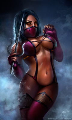 superheropinups:  Mileena - Mad-Jill