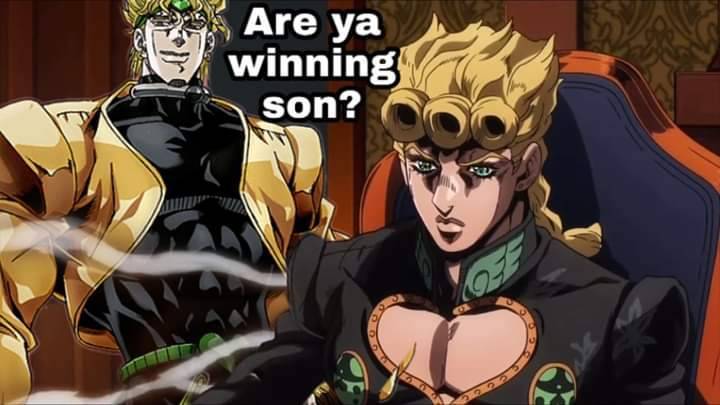 Image tagged in jojo's bizarre adventure,jojo meme,shitpost,if you are  reading the tags you have accepted eternal death - Imgflip
