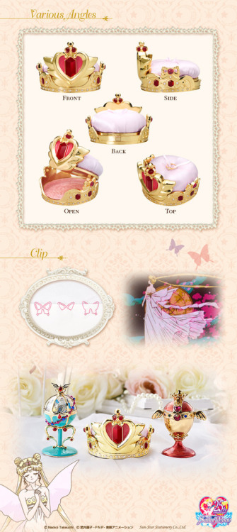 senshidaily:sailor moon merchandisePretty Soldier Sailor Moon Antique Style Clip Case Serenity Cryst