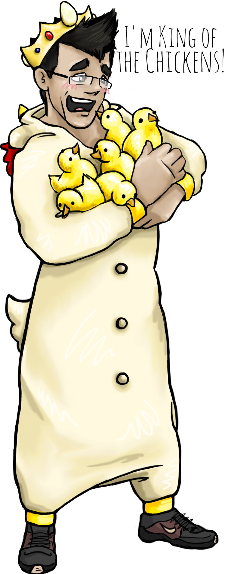 cotestrong:  KING OF THE CHICKENS! as requested by haleyscomett-art i took on the