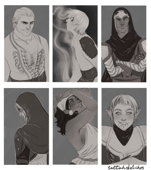 tattahsketches:Funny how all my favorite Dragon Age characters are rogues…