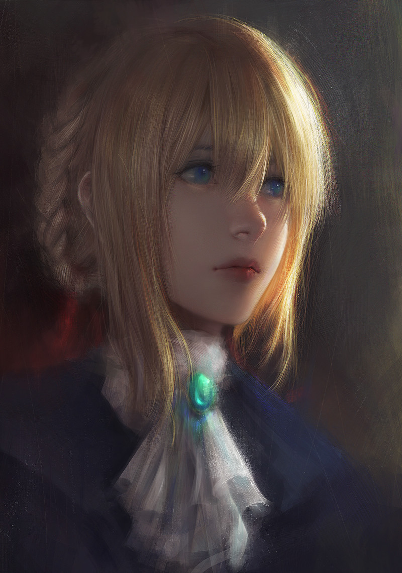 Beautiful girl Violet Evergarden [anime fanart (19 Jan 2018)｜Random Anime  Arts [rARTs]: Collection of anime pictures