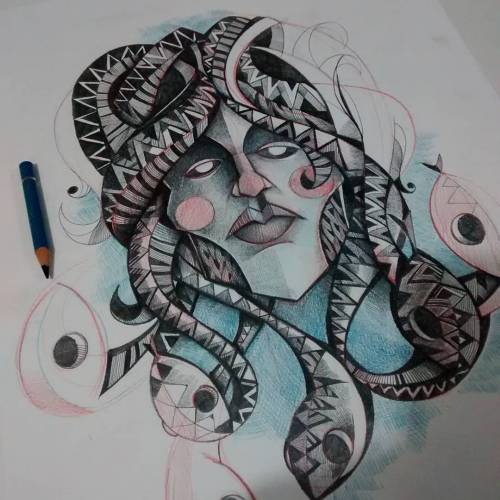 #drawofday #draw #medusa