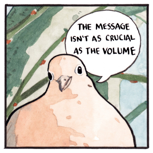 candidlyautistic:falseknees:The volume IS the message Marshall McLuhan, pigeon