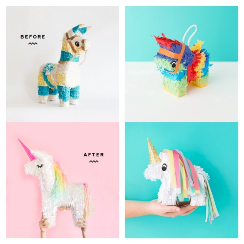 DIY 2 Transformed Donkey to Unicorn Pinata Tutorials.I have a soft spot for pinatas. When I lived ov