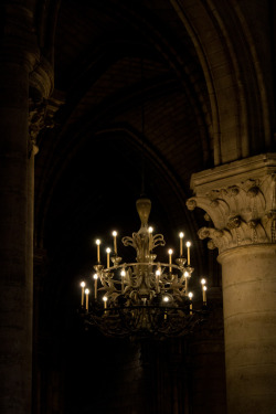 okkvlt:  Chandelier at Notre Dame, Paris 