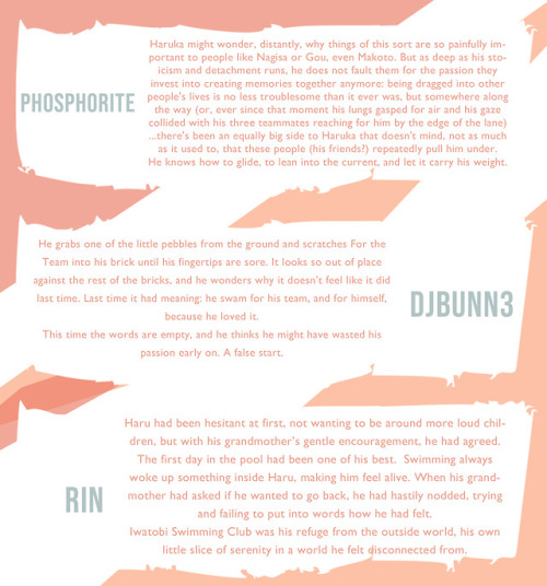 fortheteamzine: The “For the Team” Zine, a Free! friendship charity zine, is happy to announce our c