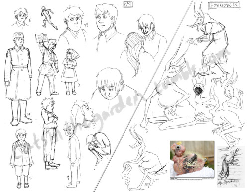 Some Sketches For My Project On The Snow Queen In Character Design!