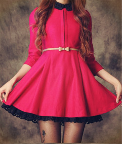 stylelist-tidebuy:  Rose Bow Long Sleeve