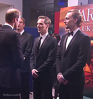 Tom Hiddleston and Benedict Cumberbatch meet The Duke and Duchess of Cambridge at the UK Premiere of