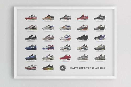 The 27 Best Air Max Models of All Time.Masta Lee of Patta’s favorite models. Original illustrations 