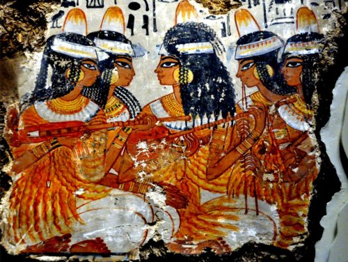 Group of female musicians, from the tomb of Nebamun, &ldquo;scribe and counter of grain&rdquo;Late 1