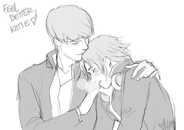 Some quick Souyo sketches/little collabs for sweet hoodlehoo from my twitter~ ♥♥ 