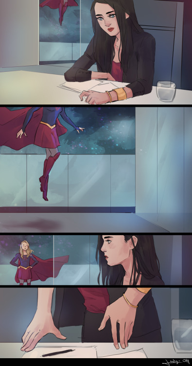 lesly-oh:Supercorp comic to help fill the hiatus of the series c: