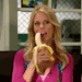gourmandisespourlesyeux:Cheryl Hines really loves bananas.