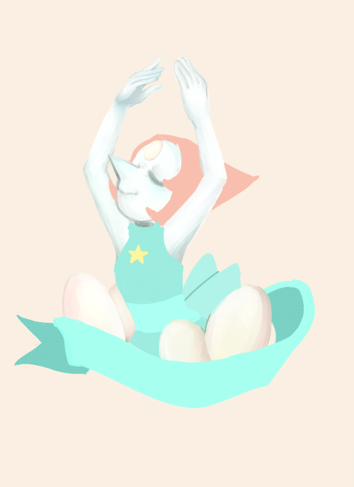 orangerevenge:  Dearest PearlI’ve decided I’m going to do more like I did with Rose Quartz. This one was a little more paint like though.  slbtumblng