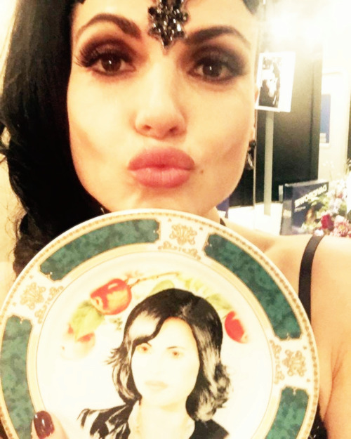 Lana in all her EQ glory with&hellip; fan gifts on set.