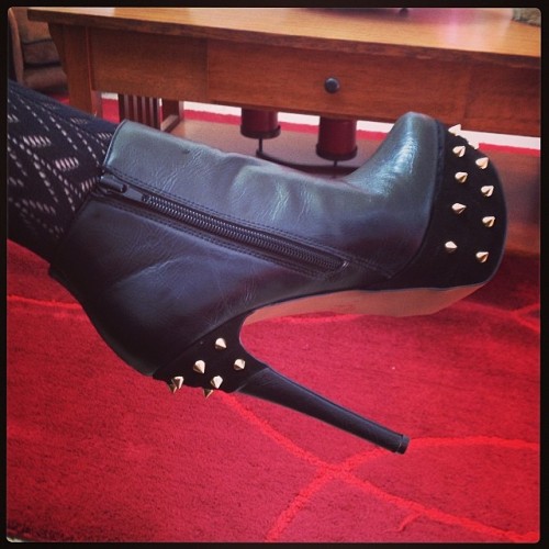 #closeup #booties #spikes #weapons #dontpissmeofforitson