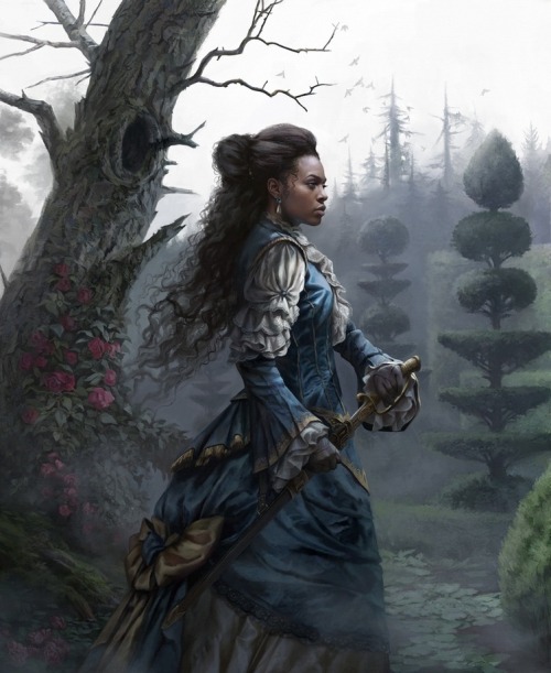 fyblackwomenart:Mina Harker - Crimson Vow by Magali Villeneuve