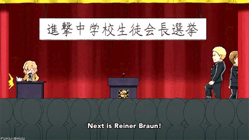 - President Reiner’s Grand Plan -Shingeki! Kyojin Chuugakkou Ep. 10More from Shingeki! Kyojin Chuugakkou