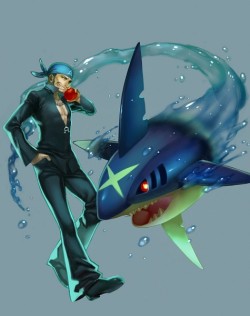 alternative-pokemon-art:  ArtistArchie with his Sharpedo by request.