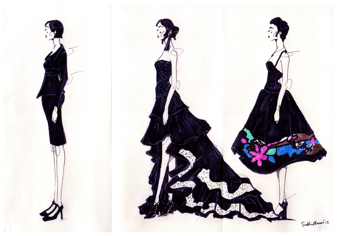 Live Drawing Events Fashion Illustration — Scott W Mason Fashion & Event  Illustrator