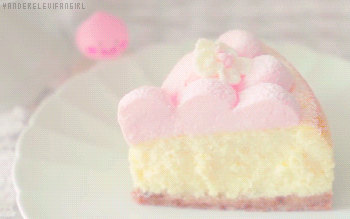 minnie-kittie:“ 벚꽃 수플레 치즈케이크 ”Cherry Blossom Souffle Cheesecake Video ©: ☆✧・ﾟ:* Send me requests her