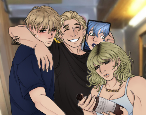 Ah, Yes The Holy Quaternity: Alcoholic, Loser, Himbo And Enabler.
