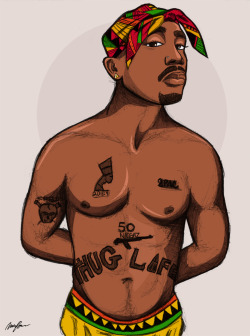 mcfreshcreates:  Amaru (Happy Birthday Tupac