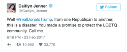 micdotcom:  micdotcom:Caitlyn Jenner calls out Trump for his LGBTQ hypocrisy Update: Jenner is facing backlash of her own for the video