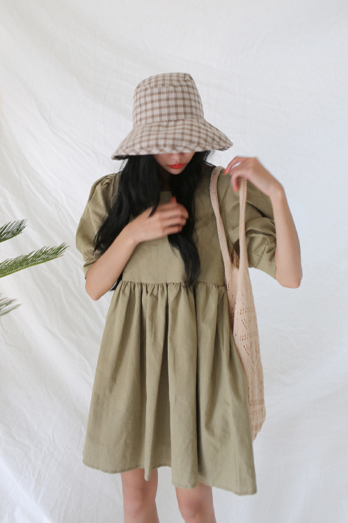 daeum: CHECK BUCKET HAT (BEIGE) 15,200원