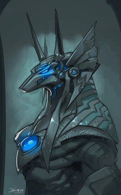 sekigan:  Anubis sketch by el-grimlock on