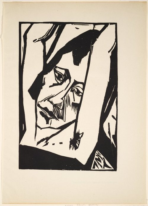 artist-erich-heckel: Mädchenkopf, Erich Heckel, 1920, Minneapolis Institute of Art: Prints and 
