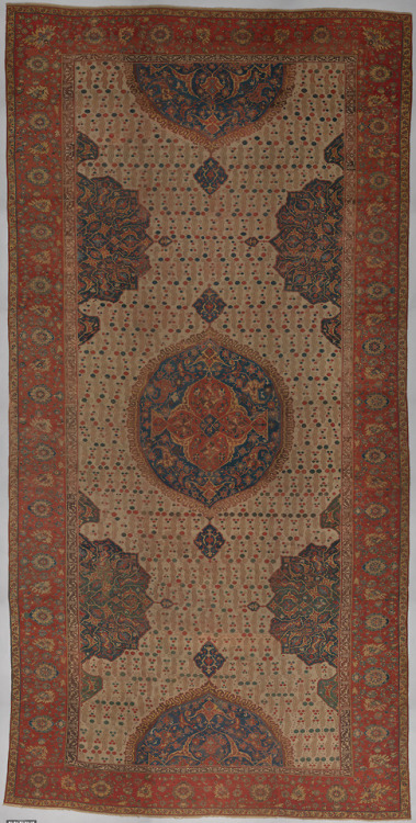 met-islamic-art: Ushak Medallion Carpet on White Ground, Islamic ArtGift of Caroline and Joseph S. G