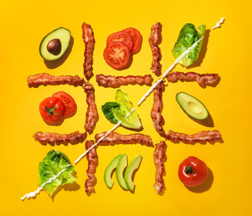 BLT Tic Tac Toe food styling by Alicia Deal