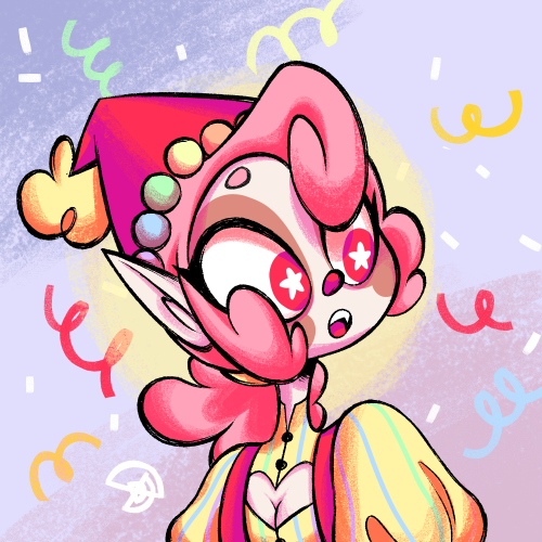 atomicmuffin: gothamopossum:  Fan Art of the Freaking Adorable Chex, a clown OC by @artomicmuffin I 