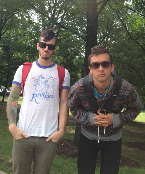 twentyonepilots:we are playing Lollapalooza today. find us on the Grove Stage @ 2:15.