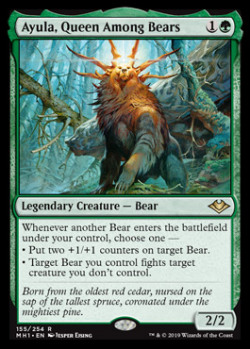 commandertheory:It’s cool that this card makes people happy, but this is not a viable commander. There are only 30 total Bear creatures + Bear token generators + changelings in this color identity, and many of them are just vanilla creatures. I don’t